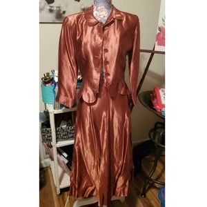 Copper vintage suit